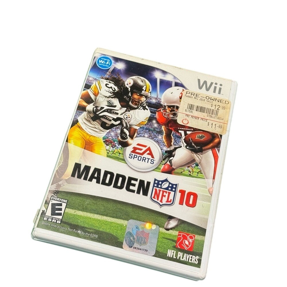 Madden NFL 10 Nintendo Wii EA Sports Football Game Tested with Manual